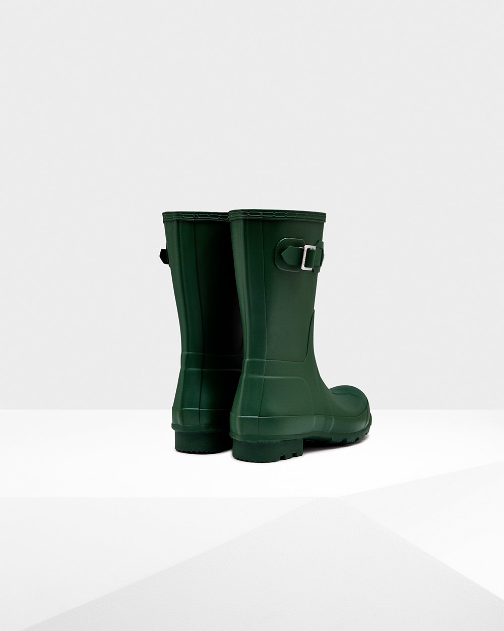 Mens Hunter Short Rain Boots Green - Original - 9706582-LX